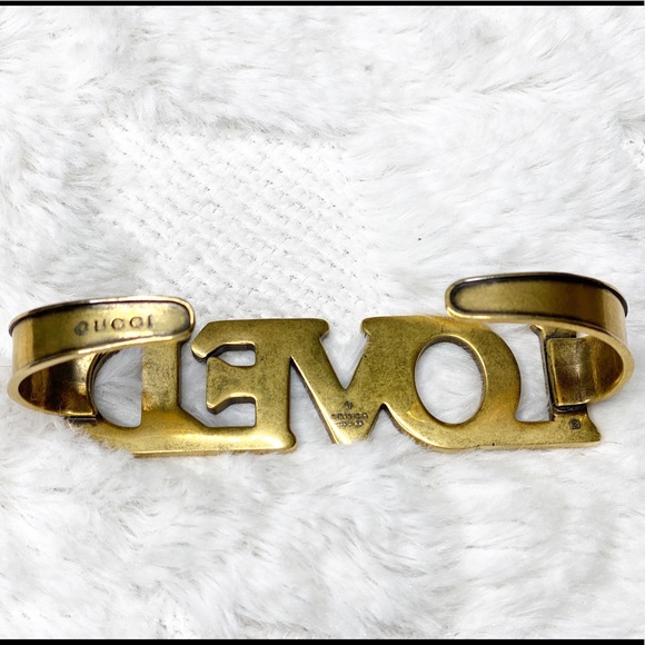 GUCCI “LOVED” crystal palm cuff. New - Picture 3 of 8